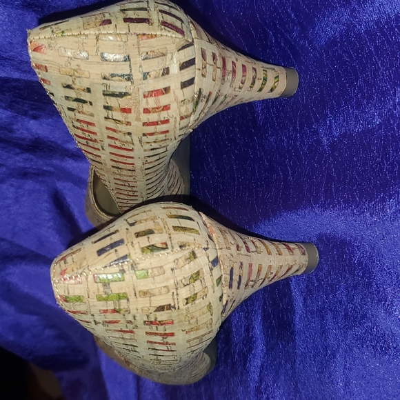 Amelia Grace cork 2" heels pumps 6.5 - Picture 6 of 9
